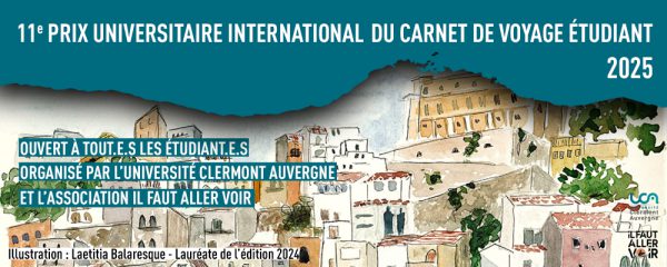 11e Prix International du Carnet de Voyage Étudiant.